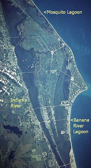Indian River Lagoon Estuary Satellite View