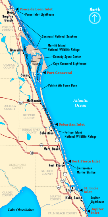 Indian River Lagoon Regional Map