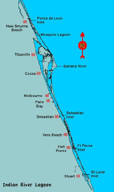 Indian River Lagoon Map